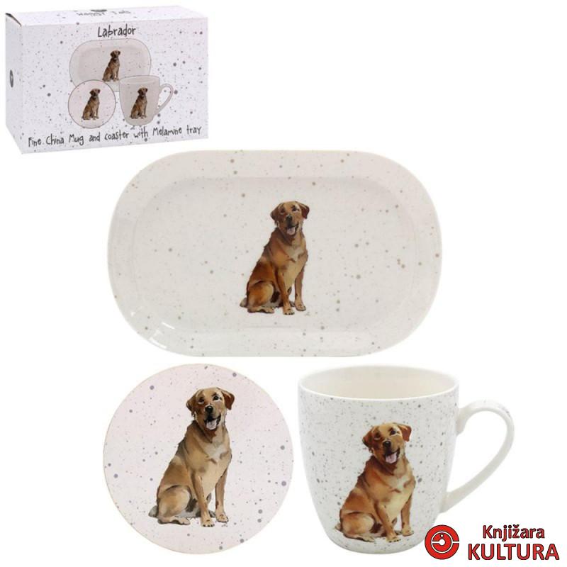 SET ŠOLJA PODMETAČ I TACNA GOLDEN LAB LP95611 