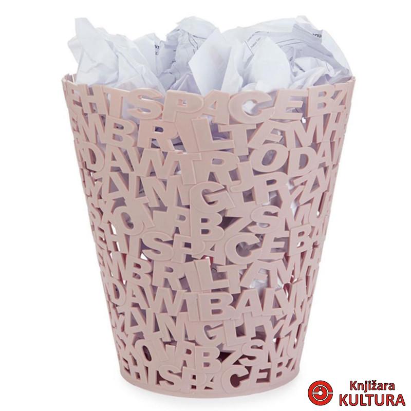 KORPA ZA PAPIRE,Letters,pink,plastic 