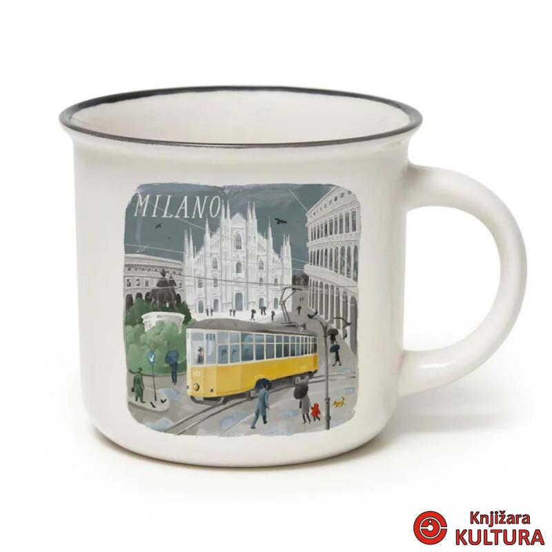 ŠOLJA PORCELAN - CUP- PUCCINO - MILANO 