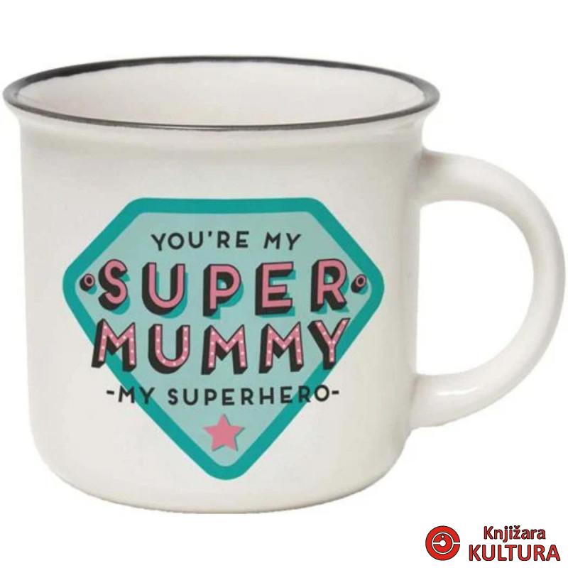 ŠOLJA PORCELAN - CUP- PUCCINO - SUPER MUMMY 