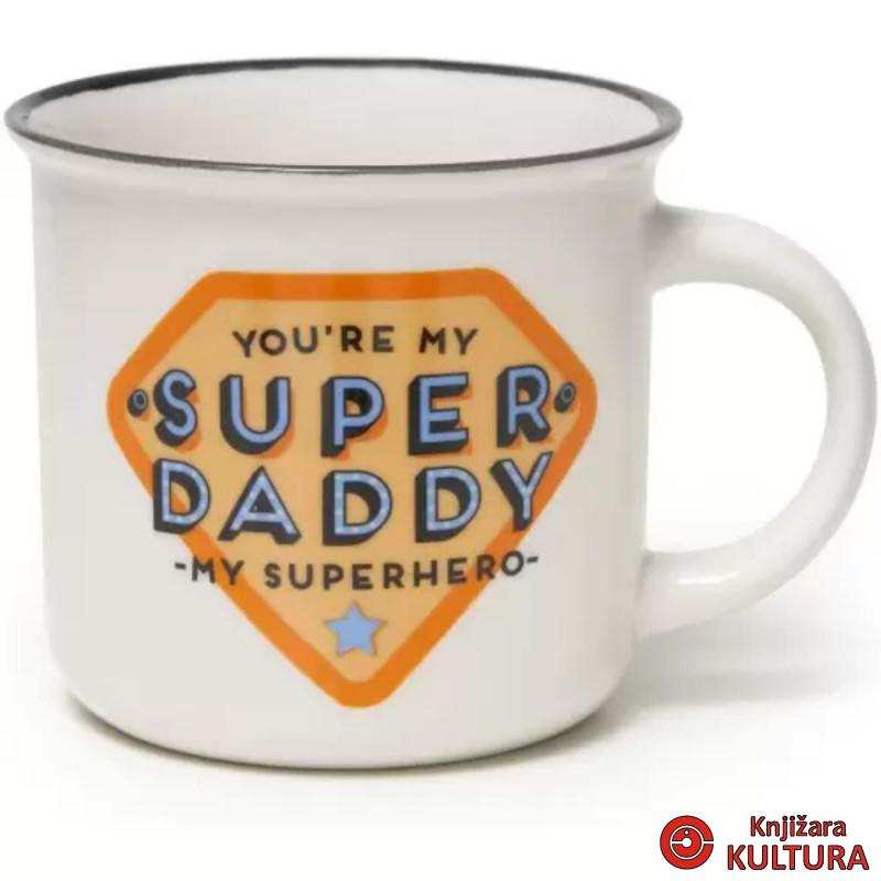 ŠOLJA PORCELAN - CUP- PUCCINO - SUPER DADDY 