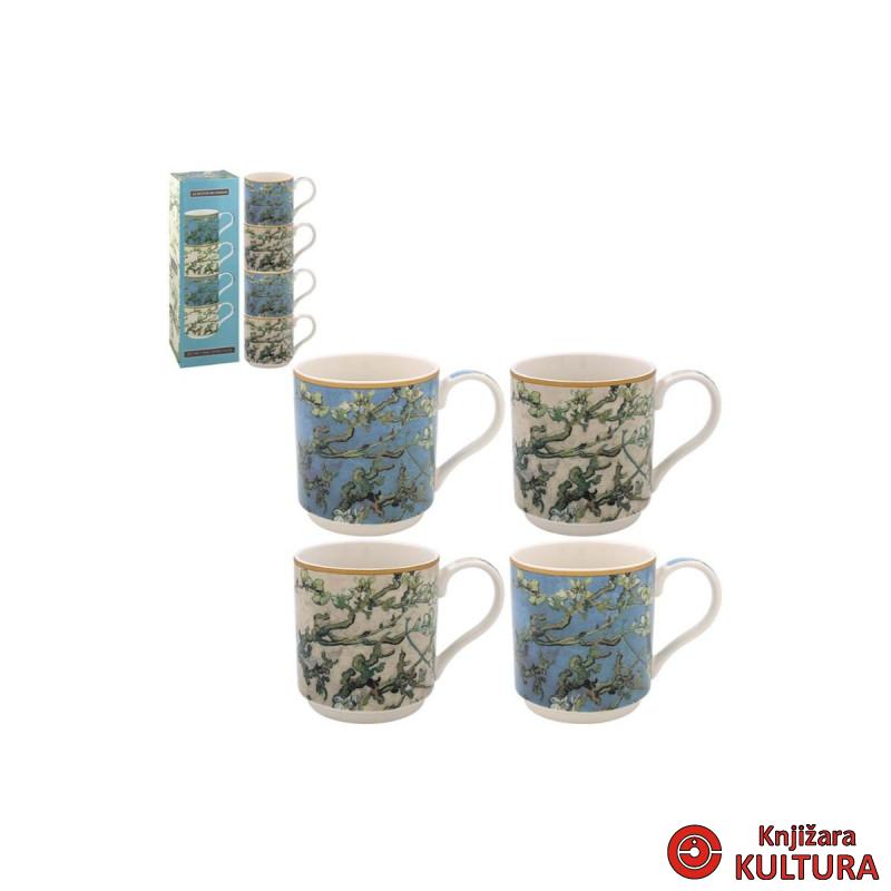 ŠOLJE ALMOND BLOSSOM STACKING S4 LP96034 