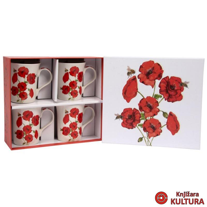 BEETANICAL POPPY ŠOLJA SET OF 4 LP34221 