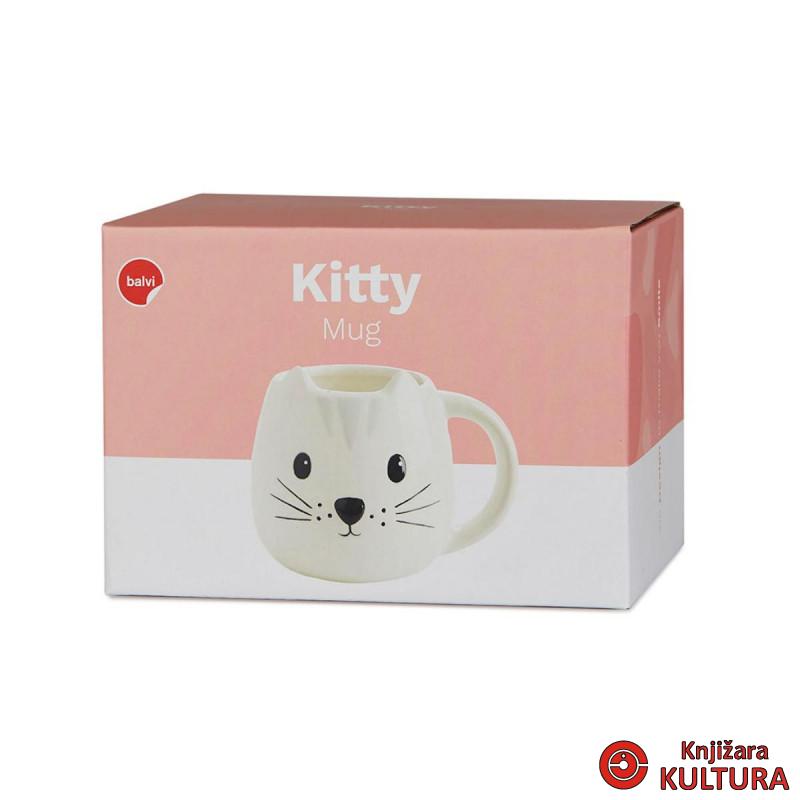 ŠOLJA KERAMIČKA BIJELA KITTY 400ml 
