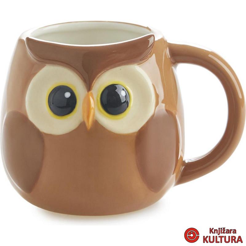 ŠOLJA SA RUČKOM BUBO SMEĐA 400ml 