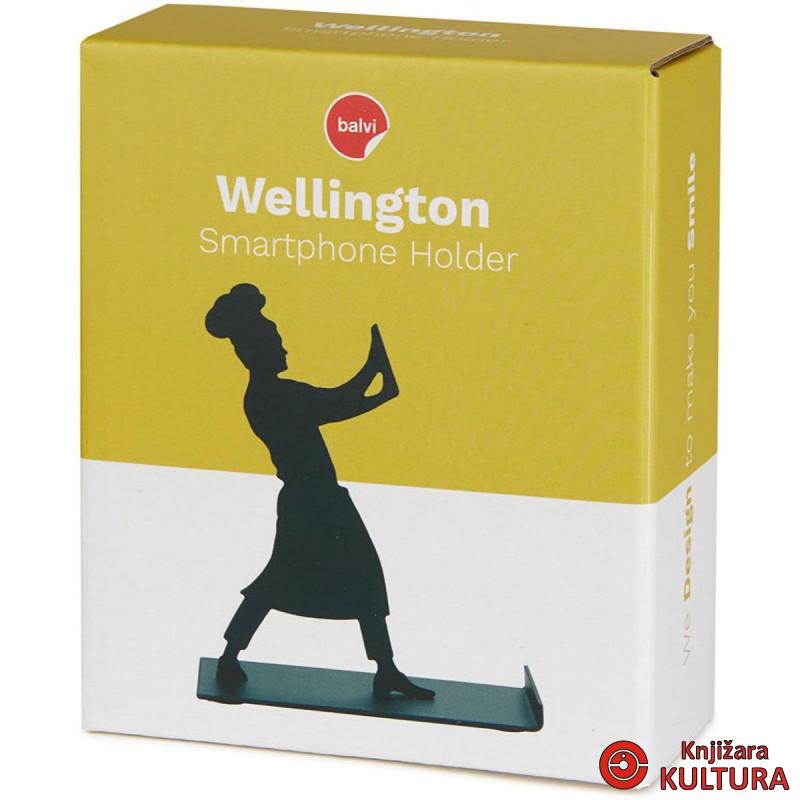 DRŽAČ ZA TELEFON WELLINGTON CRNI,METALNI 