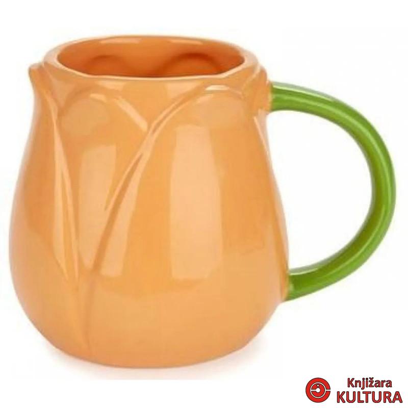 ŠOLJA KERAMIČKA TULIP NARANDŽASTA 