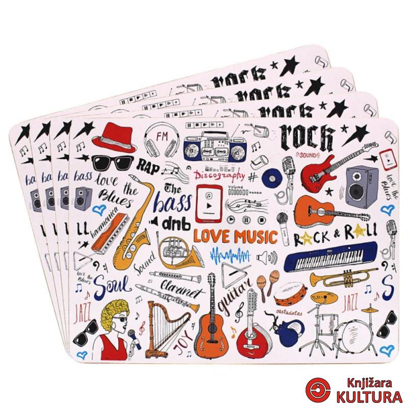 PODMETAČI ZA STO 4/1 LOVE MUZIC LP95547 