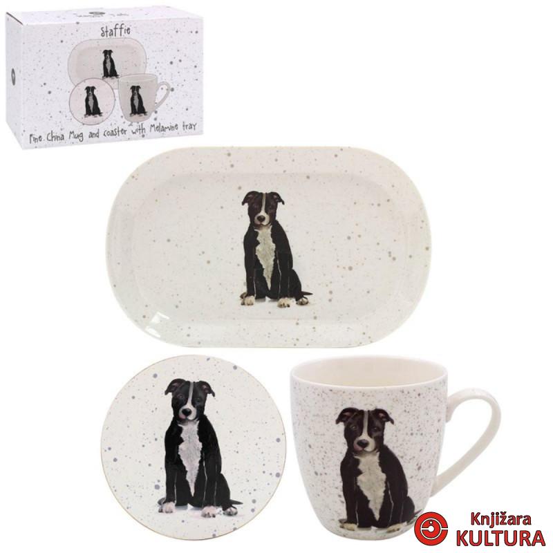 ŠOLJA+PODMETAČ+TACNA SET STAFFIE LP95609 