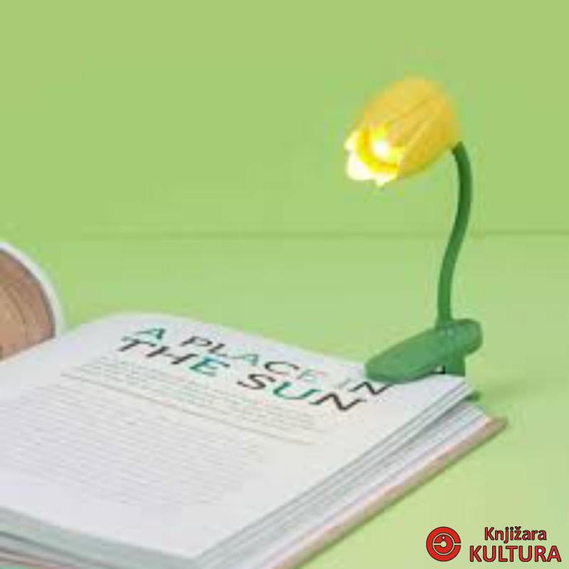 LAMPA ZA CITANJE,Tulip,yellow,plastic 