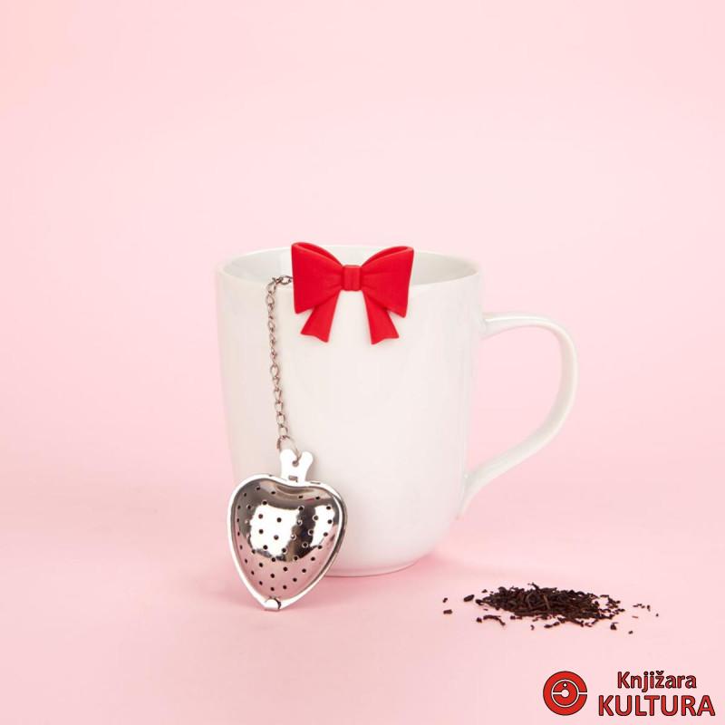 INFUZER ZA CAJ,Coquette,red,stainless/silicone 