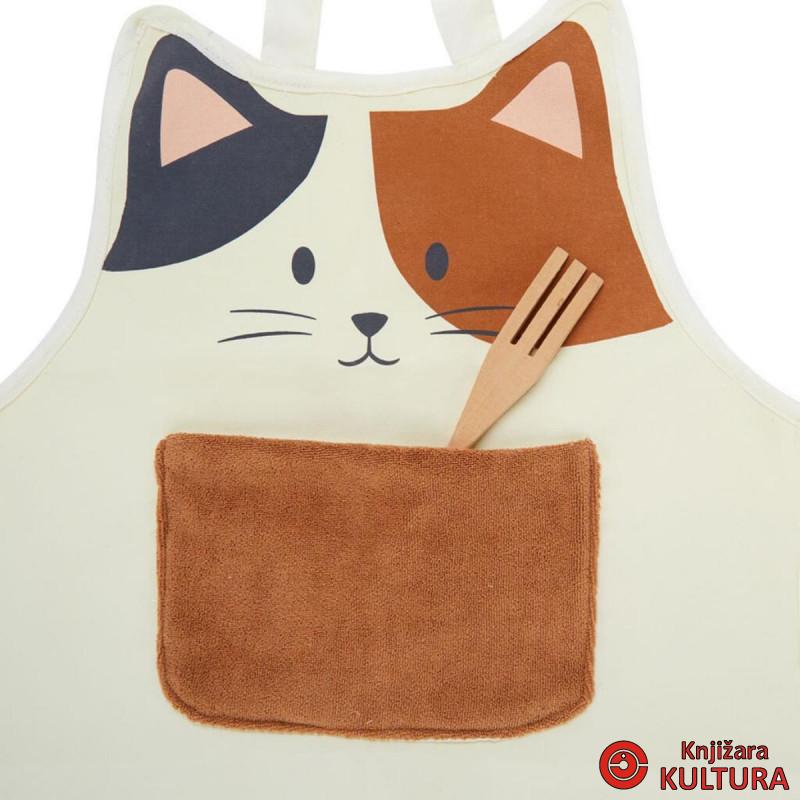 KUHINJSKA PREGACA,Kitty Calico,80 cm,polyester 