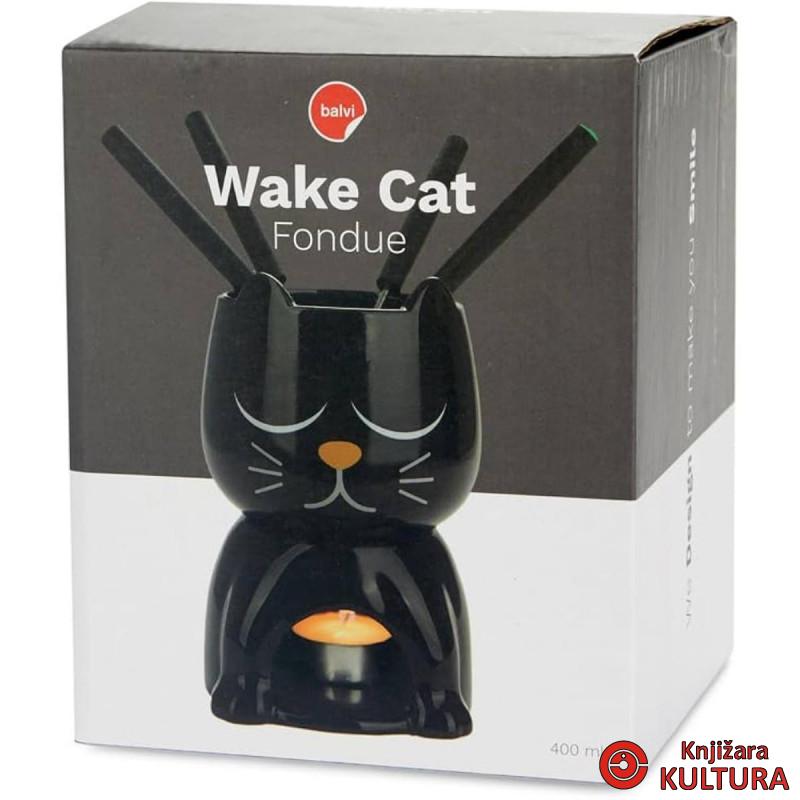 FONDU ZA COKOLADU,Wake Cat,350 ml,black,ceramic 