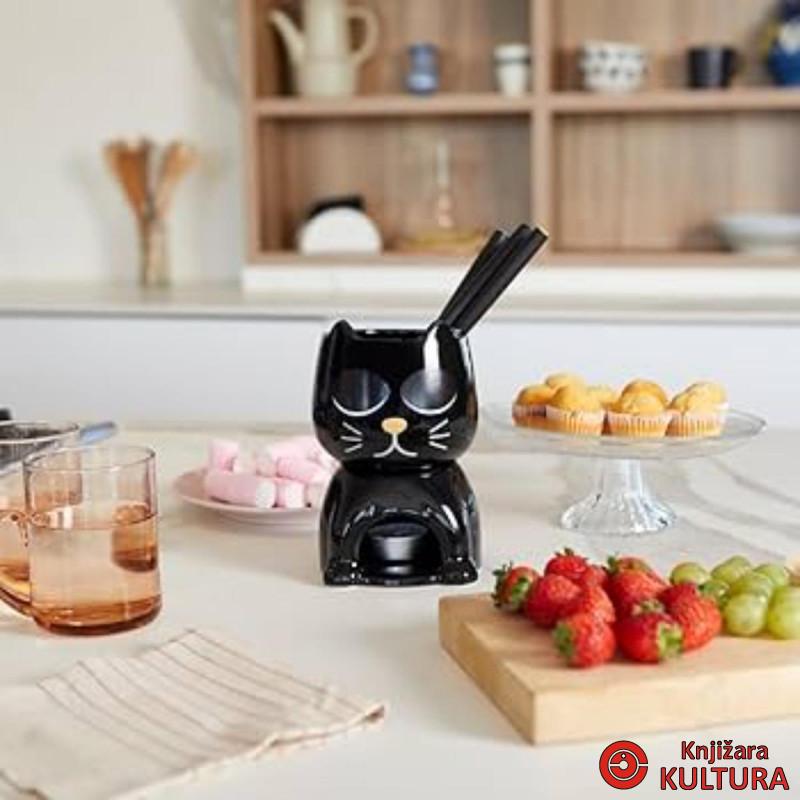 FONDU ZA COKOLADU,Wake Cat,350 ml,black,ceramic 