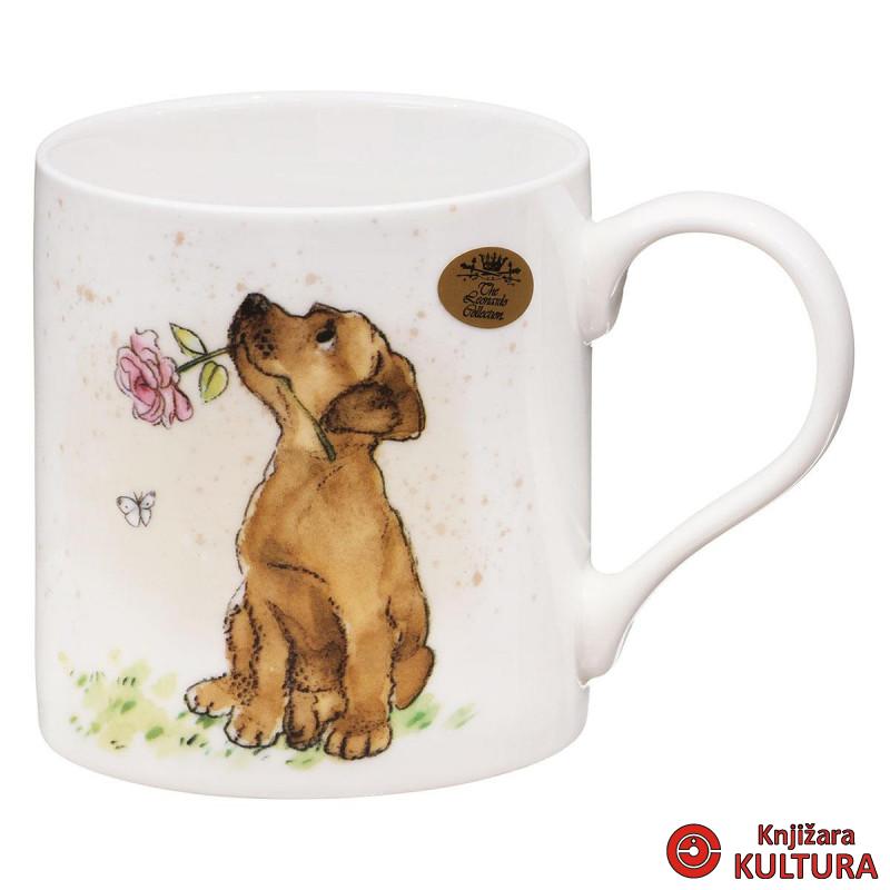 ŠOLJA DOG WITH ROSE LP96434 