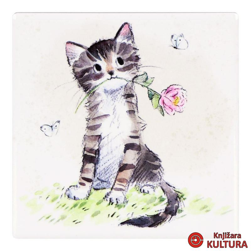PODMETAČ CAT WITH ROSE LP96420 