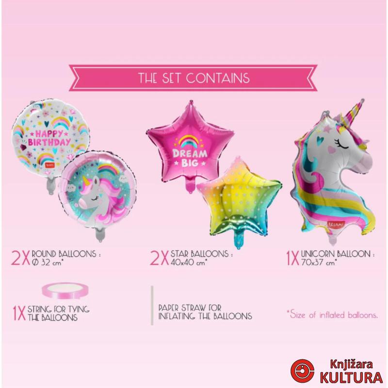 BALONI PARTY 5/1 LET'S PARTY UNICORN 