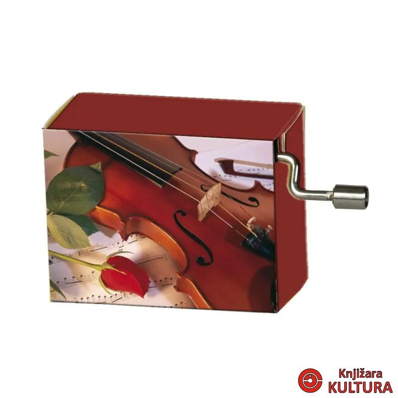 MUZIČKA KUTIJA Happy Birthday, Rose with violin 