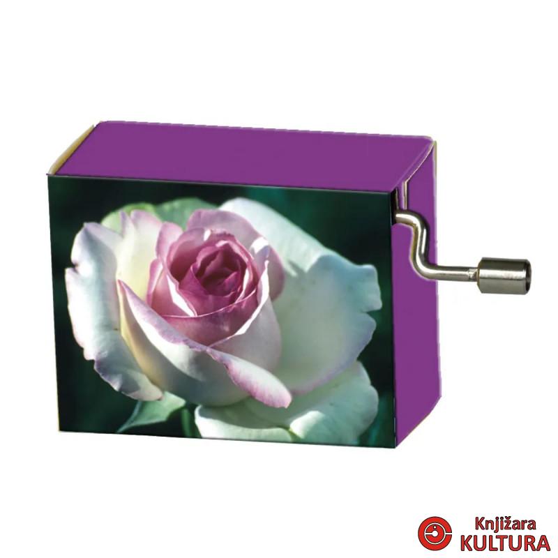 MUZIČKA KUTIJA La vie en rose, Rose (white/pink) 