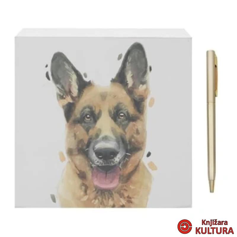 MEMO BLOK GERMAN SHEPHERD 