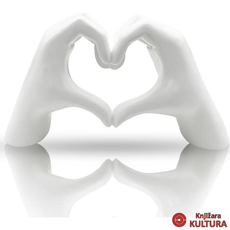 FIGURA LOVE HANDS WHITE 