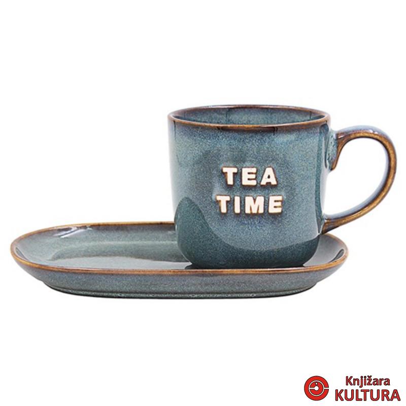 ŠOLJA SET TEA TIME -BLUE/GREY 