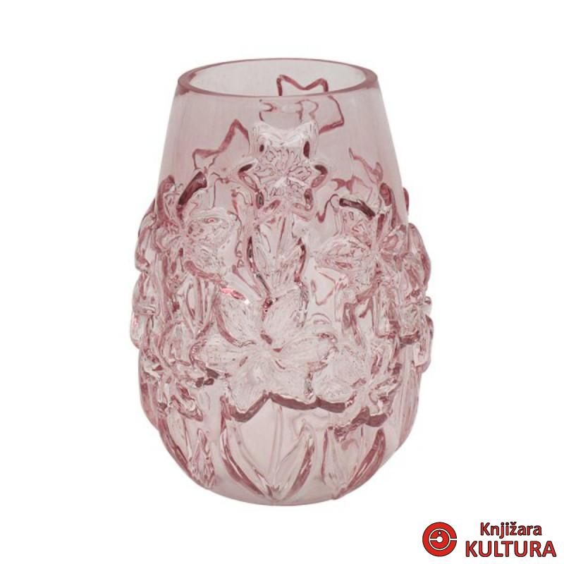 PINK FLORAL ČAŠA VASE SML 