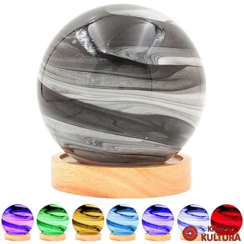 LAMPA COSMIC PLANET GREY 12CM 