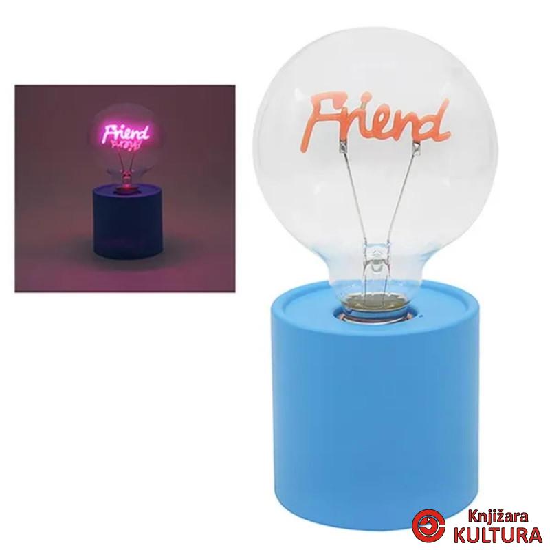 LAMPA LED TEXT FRIEND 