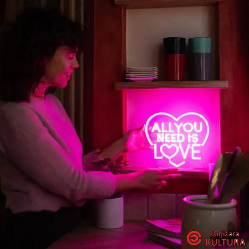 NEONSKI ZNAK ALL YOU NEED IS LOVE 