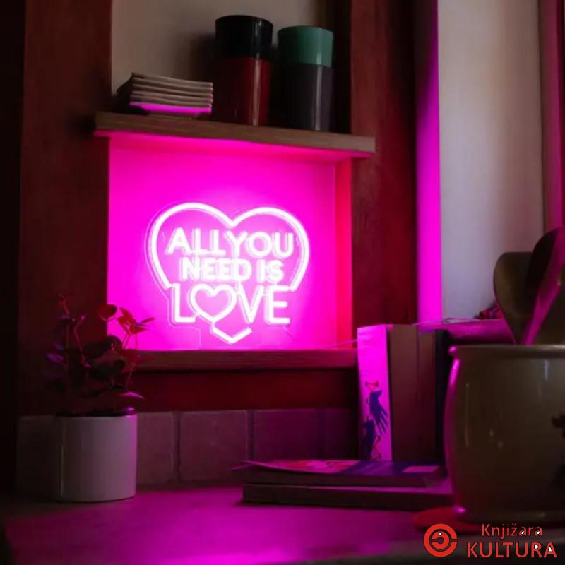 NEONSKI ZNAK ALL YOU NEED IS LOVE 