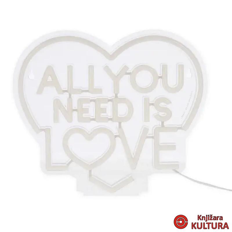 NEONSKI ZNAK ALL YOU NEED IS LOVE 
