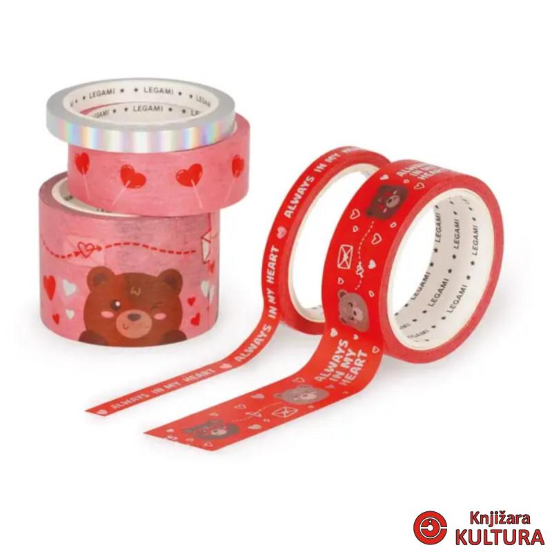 SAMOLJEPLJIVA DEKORATIVNA TRAKA TEDDY BEAR 