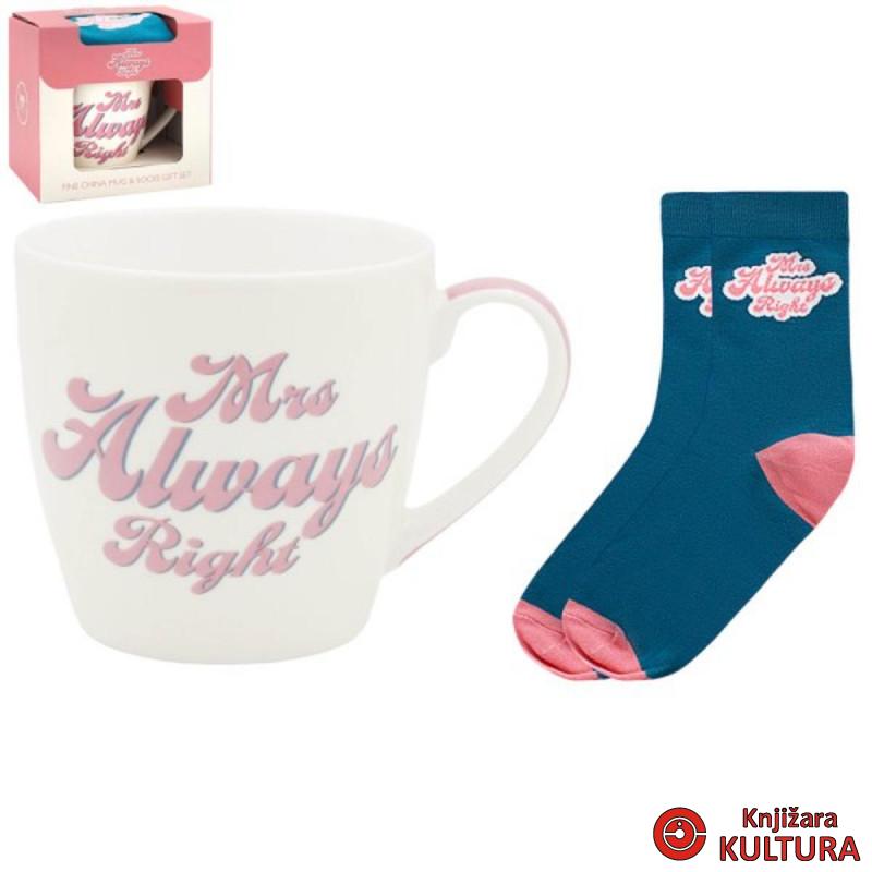 POKLON SET ČARAPE MRS ALWAYS RIGHT LP96826 