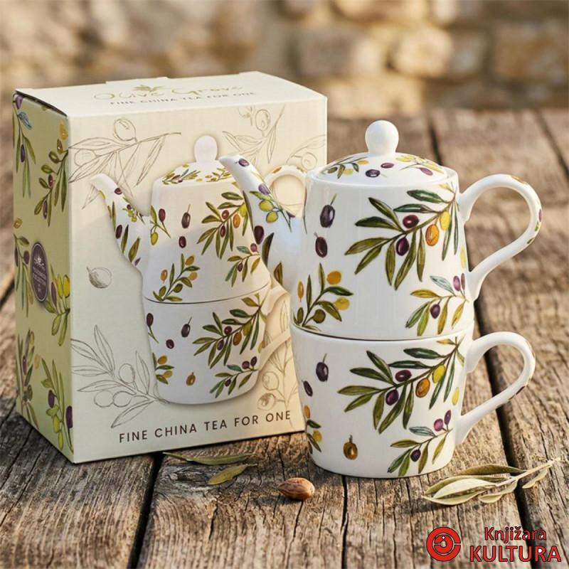 ČAJNIK SA ŠOLJAM OLIVE GROVE LP96903 