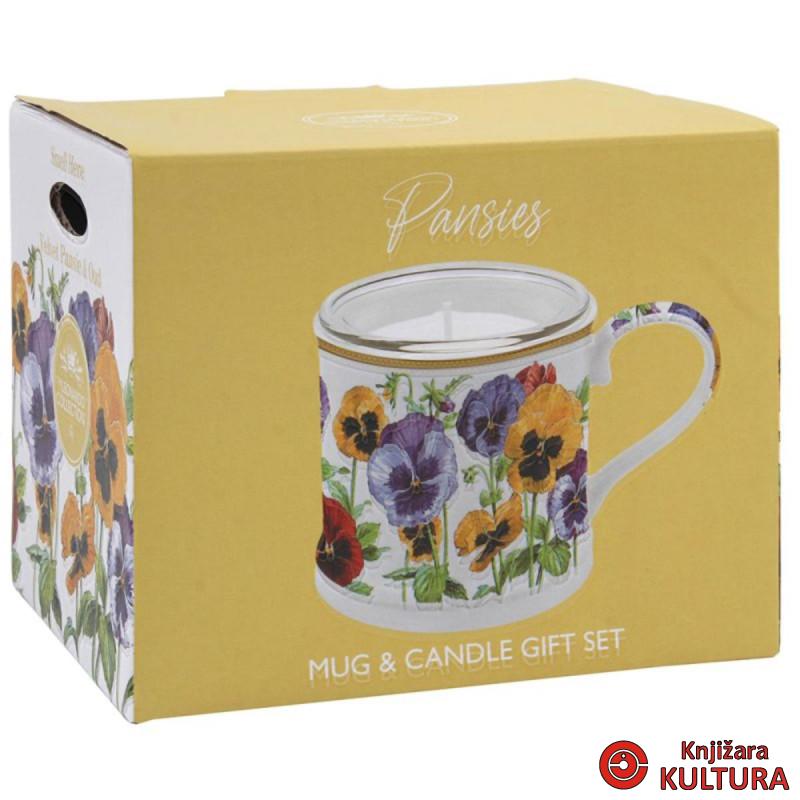 POKLON SET SVIJEĆA PANSIES LP76668 