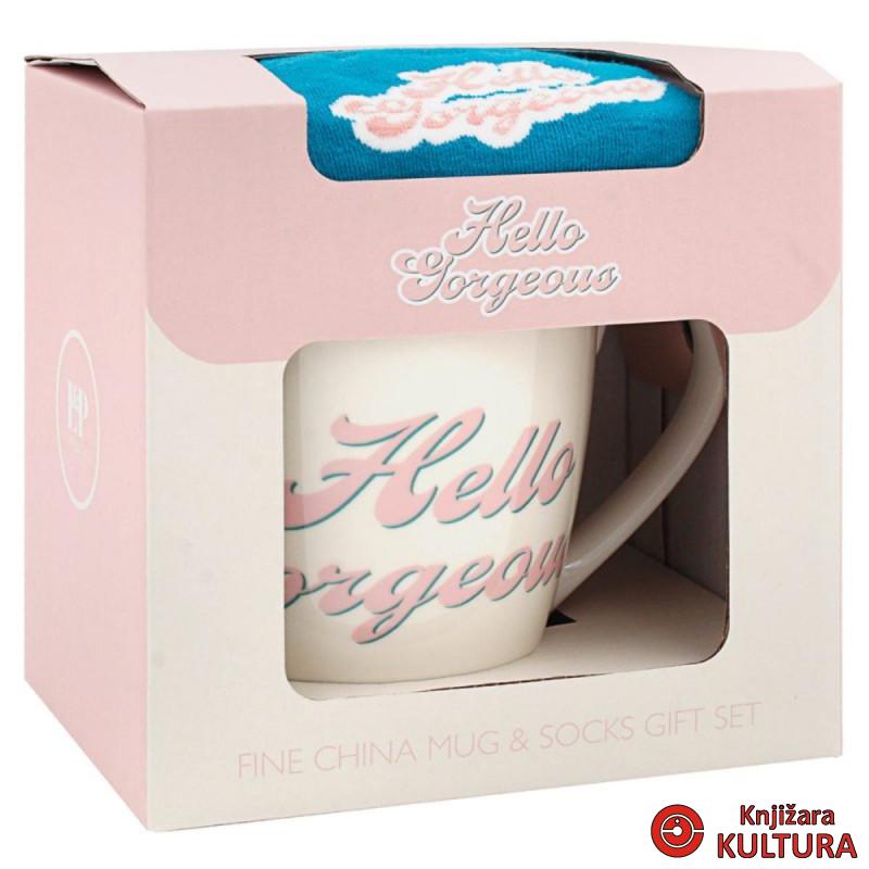 POKLON SET ŠOLJA I ČARAPE HELLO GORGEOS LP96828 