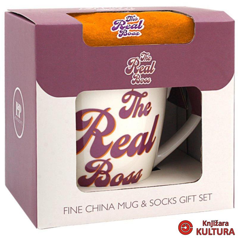 POKLON SET ŠOLJA I ČARAPE THE REAL BOSS LP96824 