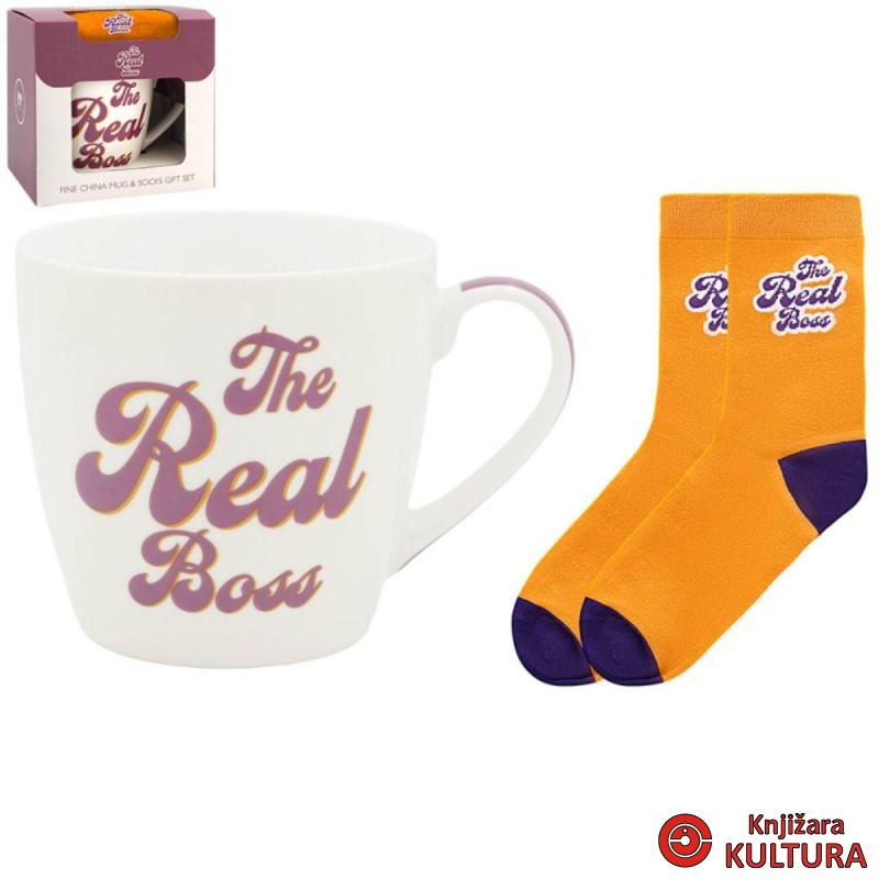 POKLON SET ŠOLJA I ČARAPE THE REAL BOSS LP96824 
