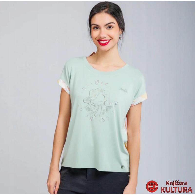 MAJICA KRATKIH RUKAVOVA -ZELENA- S/M 40271-103 