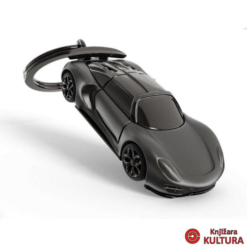 PRIVJESAK ZA KLJUČEVE-METAL- On The Road  - Boys Toys Black Supercar 