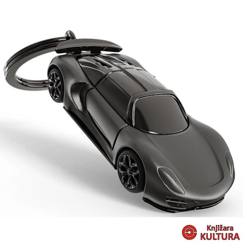 PRIVJESAK ZA KLJUČEVE-METAL- On The Road  - Boys Toys Black Supercar 