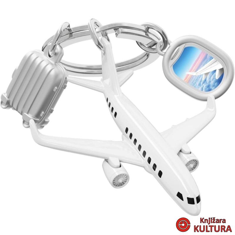 PRIVJESAK ZA KLJUČEVE-METAL- Travel  -Travel Lover - Airplane, Luggage 