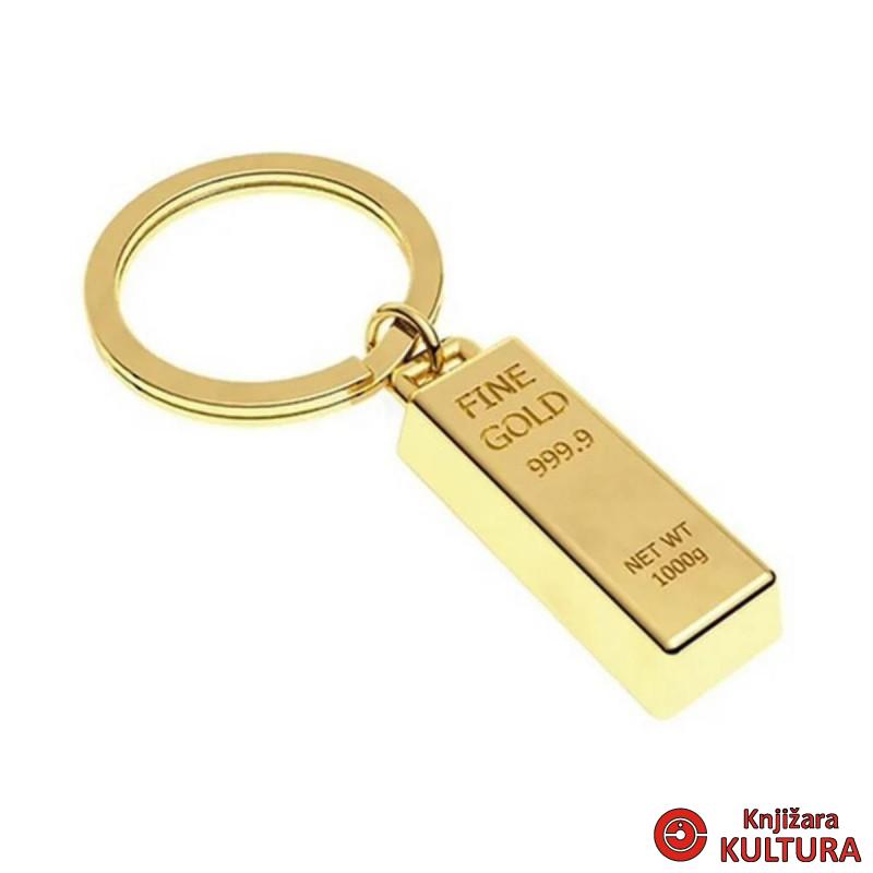PRIVJESAK ZA KLJUČEVE-METAL- Lifestyle  -Gold Bar 