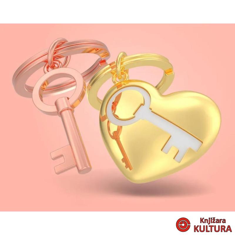 PRIVJESAK ZA KLJUČEVE-METAL- Love  – You are the key to my heart 