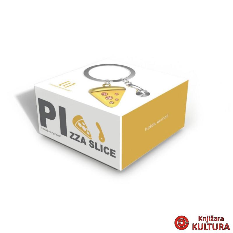 PRIVJESAK ZA KLJUČEVE-METAL- Foodie  -Pizza with Pizza Cutter 