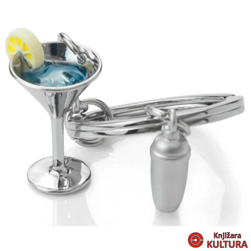 PRIVJESAK ZA KLJUČEVE-METAL- Foodie  -Cocktail Glass with Shaker 