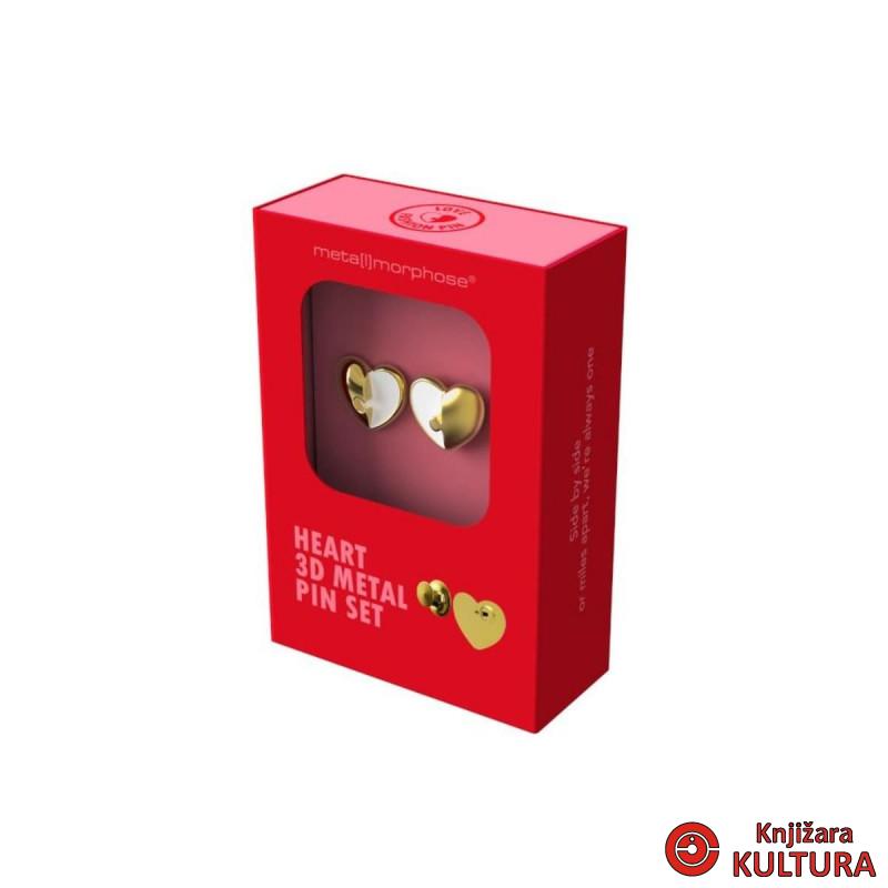 BROŠ  LIFESTYLE-PUZZLE HEART 