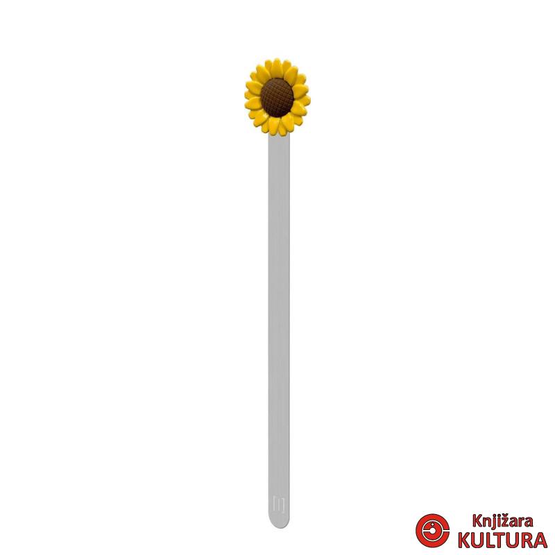 OBILJEŽIVAČ STRANICA 3D METALNI - Sunflower 