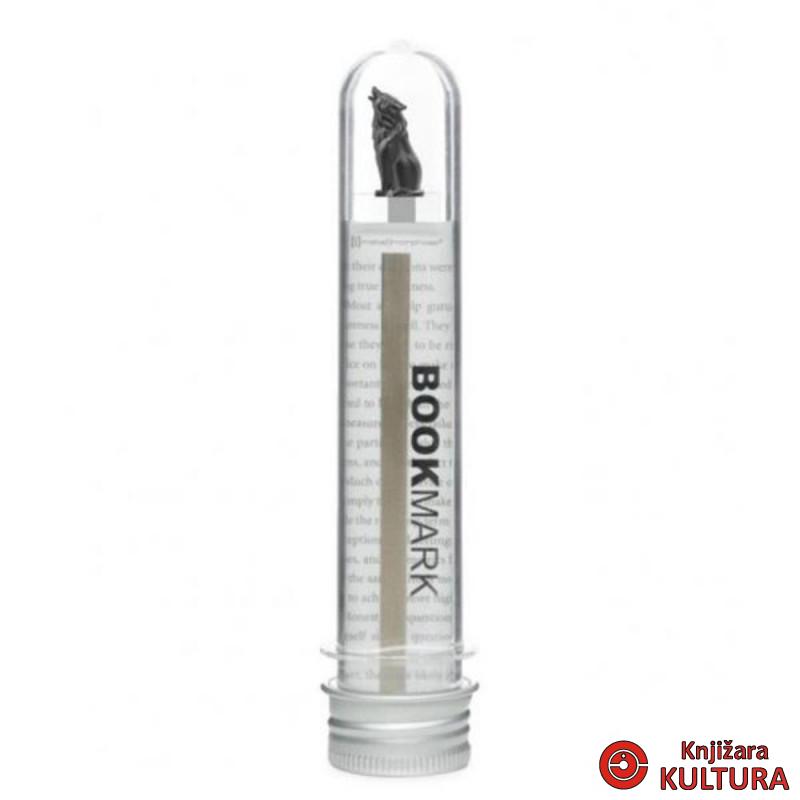 OBILJEŽIVAČ STRANICA 3D METALNI - Wolf   - Matt bullet finish 